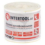 Шлифовальная шкурка Intertool BT-0826 на бумажной основе К320 115мм 50м                             