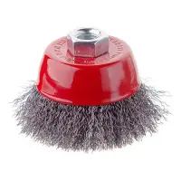 Щетка чашечная Intertool BT-1085 85мм для УШМ М14 витая проволока                                   