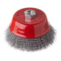 Щетка чашечная Intertool BT-1125 125мм для УШМ М14 витая проволока                                  