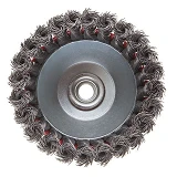 Щетка чашечная Intertool BT-2125 125мм для УШМ М14 пучки витой проволоки                            