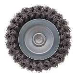 Щетка чашечная Intertool BT-3100 100мм для дрели 1/4" пучки витой проволоки