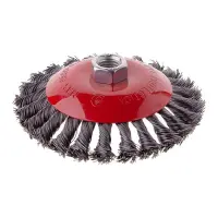 Щетка конусная Intertool BT-4125 125мм для УШМ М14 пучки витой проволоки                            