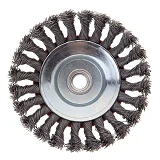 Щетка конусная Intertool BT-4125 125мм для УШМ М14 пучки витой проволоки