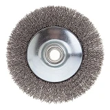 Щетка конусная Intertool BT-5115 115мм для УШМ М14 витая проволока                                  