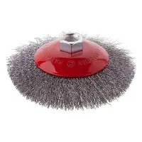 Щітка конусна Intertool BT-5125 125мм для КШМ М14 крученого дроту