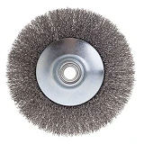 Щетка конусная Intertool BT-5125 125мм для УШМ М14 витая проволока