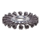 Щетка кольцевая Intertool BT-7115 115x22.2мм пучки витой проволоки