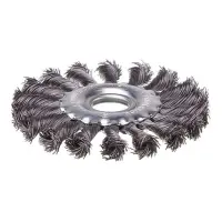 Щетка кольцевая Intertool BT-7115 115x22.2мм пучки витой проволоки                                  
