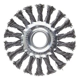 Щетка кольцевая Intertool BT-7115 115x22.2мм пучки витой проволоки