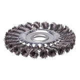Щетка кольцевая Intertool BT-7125 125x22.2мм пучки витой проволоки                                  
