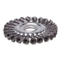 Щетка кольцевая Intertool BT-7125 125x22.2мм пучки витой проволоки                                  
