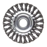 Щетка кольцевая Intertool BT-7125 125x22.2мм пучки витой проволоки                                  