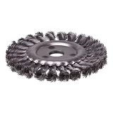 Щетка кольцевая Intertool BT-7150 150x22.2мм пучки витой проволоки
