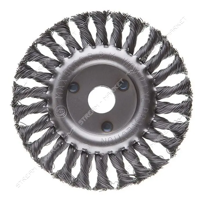 Щетка кольцевая Intertool BT-7150 150x22.2мм пучки витой проволоки