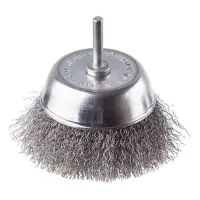 Щетка чашечная Intertool BT-9100 100мм для дрели 1/4" витая проволока                               