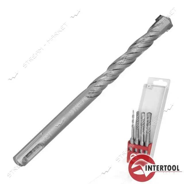 Набор буров Intertool SD-0404 SDS Plus 4шт 5 6 8 10мм