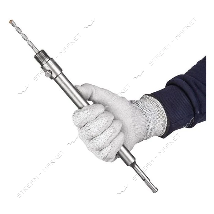 Переходник Intertool SD-0419 SDS Plus 300мм для коронок по бетону SD-0421 SD-0422                   