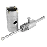 Комплект сверло корончатое по бетону Intertool SD-7036 36мм плюс переходник SDS Plus 100мм