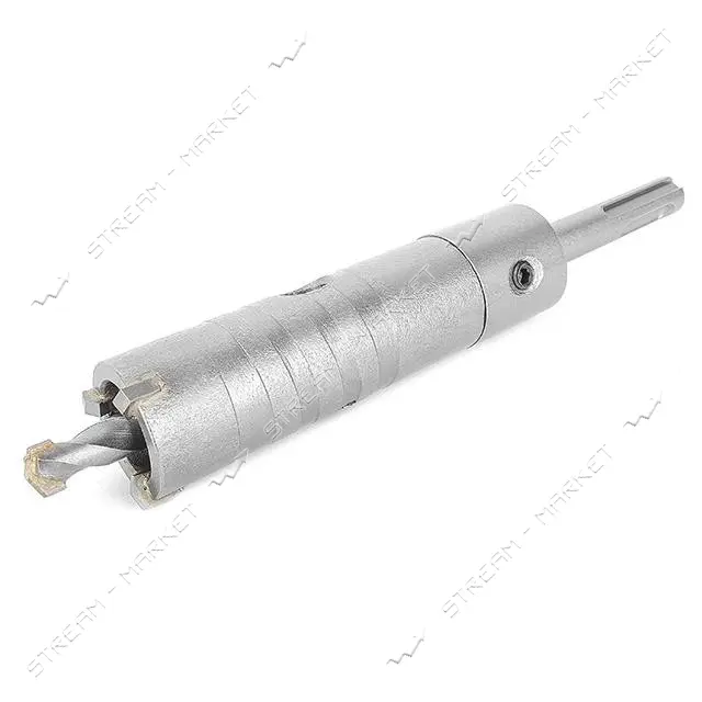 Комплект сверло корончатое по бетону Intertool SD-7026 26мм плюс переходник SDS Plus 100мм