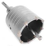 Комплект сверло корончатое по бетону Intertool SD-7065 65мм плюс переходник SDS Plus 100мм          