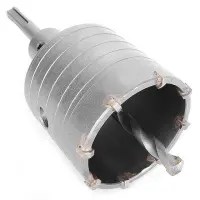 Комплект свердло корончате по бетону Intertool SD-7065 65мм плюс перехідник SDS Plus 100мм          