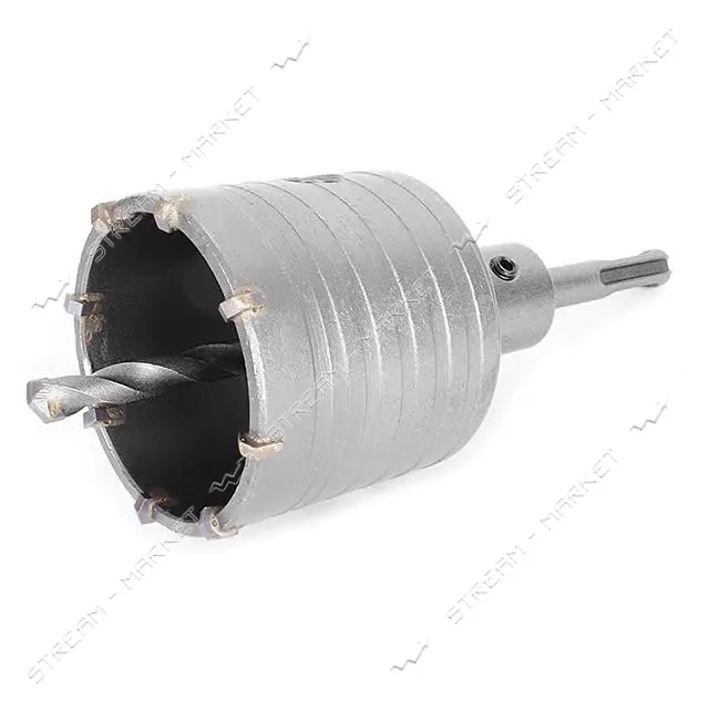 Комплект сверло корончатое по бетону Intertool SD-7065 65мм плюс переходник SDS Plus 100мм          