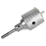 Комплект сверло корончатое по бетону Intertool SD-7065 65мм плюс переходник SDS Plus 100мм          