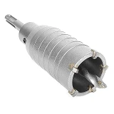 Комплект сверло корончатое по бетону Intertool SD-7040 40мм переходник SDS Plus 100мм               