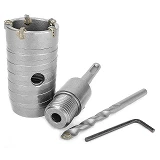 Комплект сверло корончатое по бетону Intertool SD-7040 40мм переходник SDS Plus 100мм               