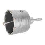 Комплект сверло корончатое по бетону Intertool SD-7080 80мм плюс переходник SDS Plus 100мм