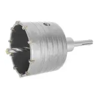 Комплект сверло корончатое по бетону  Intertool SD-7080 80мм плюс переходник SDS Plus 100мм         