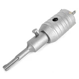Комплект сверло корончатое по бетону Intertool SD-7046 46мм плюс переходник SDS Plus 100мм