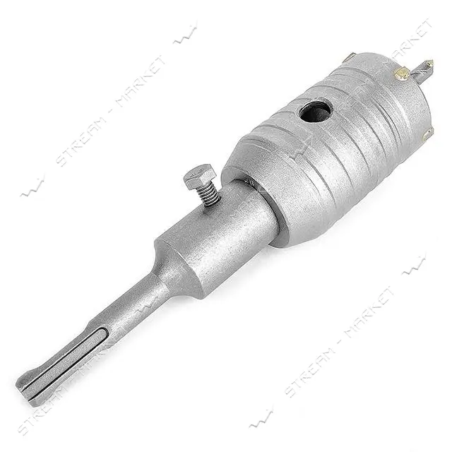 Комплект сверло корончатое по бетону Intertool SD-7046 46мм плюс переходник SDS Plus 100мм