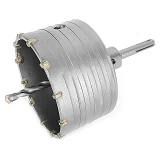 Комплект сверло корончатое по бетону Intertool SD-7105 105мм плюс переходник SDS Plus 100мм         