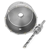 Комплект сверло корончатое по бетону Intertool SD-7105 105мм плюс переходник SDS Plus 100мм         