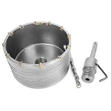 Комплект сверло корончатое по бетону Intertool SD-7105 105мм плюс переходник SDS Plus 100мм         