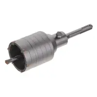 Комплект свердло корончате по бетону Intertool SD-7055 55мм плюс перехідник SDS Plus 100мм          