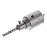 Комплект сверло корончатое по бетону Intertool SD-7055 55мм плюс переходник SDS Plus 100мм