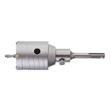 Комплект сверло корончатое по бетону Intertool SD-7055 55мм плюс переходник SDS Plus 100мм