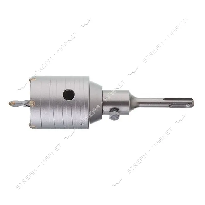 Комплект сверло корончатое по бетону Intertool SD-7055 55мм плюс переходник SDS Plus 100мм