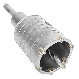 Комплект сверло корончатое по бетону Intertool SD-7050 50мм плюс переходник SDS Plus 100мм          