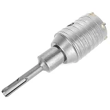 Комплект сверло корончатое по бетону Intertool SD-7050 50мм плюс переходник SDS Plus 100мм          