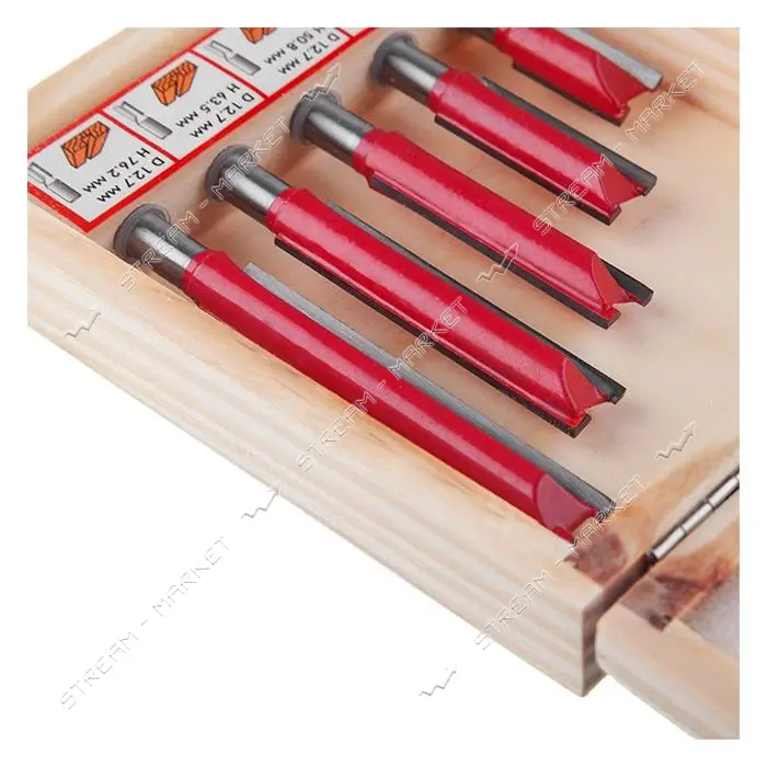 Набор фрез пазовых прямых Intertool HT-0075  5шт                                                    