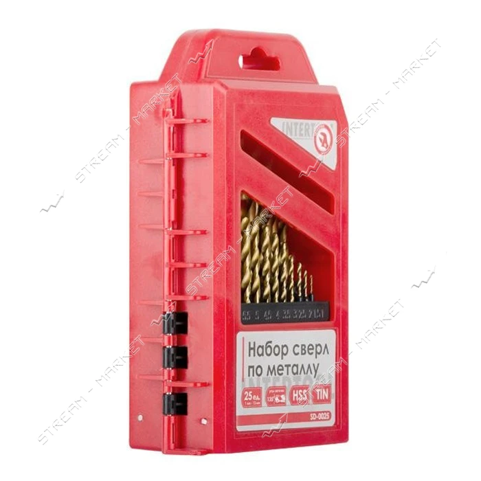 Набор сверл по металлу Intertool SD-0025 DIN HSS 1.0-13.0мм 25шт                                    