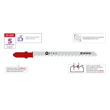 Полотно пильное для лобзика Intertool SD-6011 раб.длина 75мм цвет. метал. и армированным пласт 5шт  