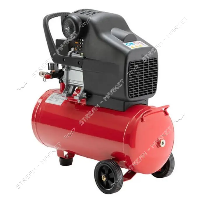 Компрессор поршневой Intertool PT-0009 24л 1.5кВт 220В 8 атм 206л/мин                               