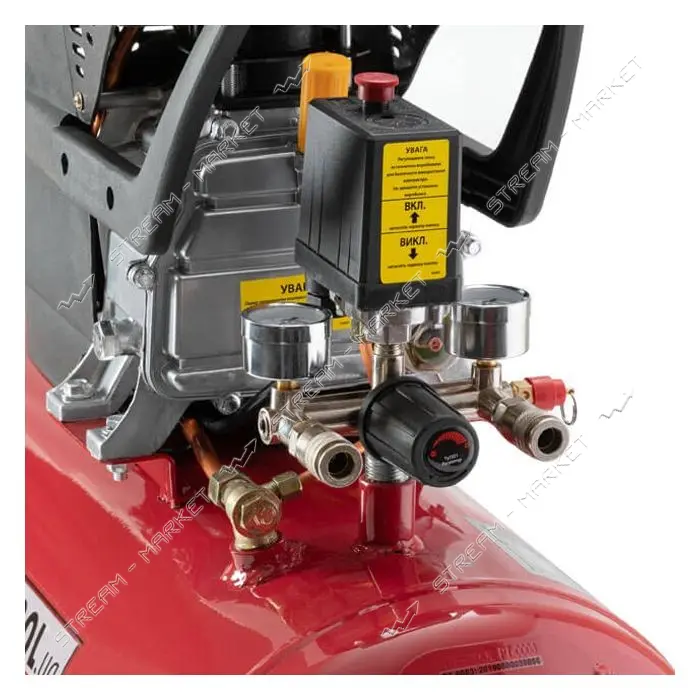 Компрессор Intertool PT-0003 50л 2 HP 1.5кВт 220В 8 атм 206л/мин