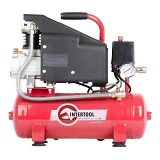 Компрессор Intertool PT-0002 9л 0.75кВт 220В 8атм 160л/мин                                          