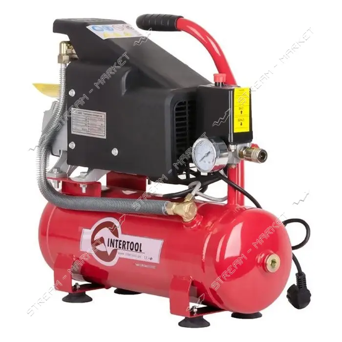 Компрессор Intertool PT-0002 9л 0.75кВт 220В 8атм 160л/мин                                          