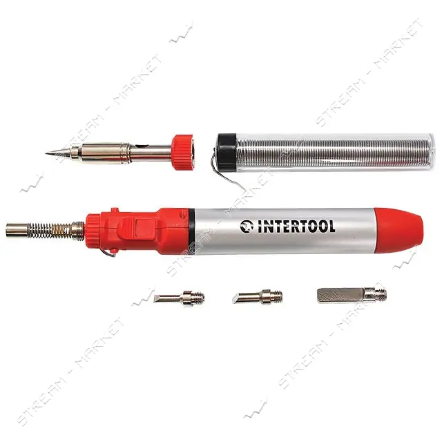 Микрогорелка Intertool GB-0005 12мл с комплектом аксессуаров 7шт
